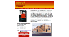Desktop Screenshot of daytonforging.com